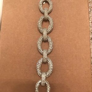 Rhinestone link bracelet